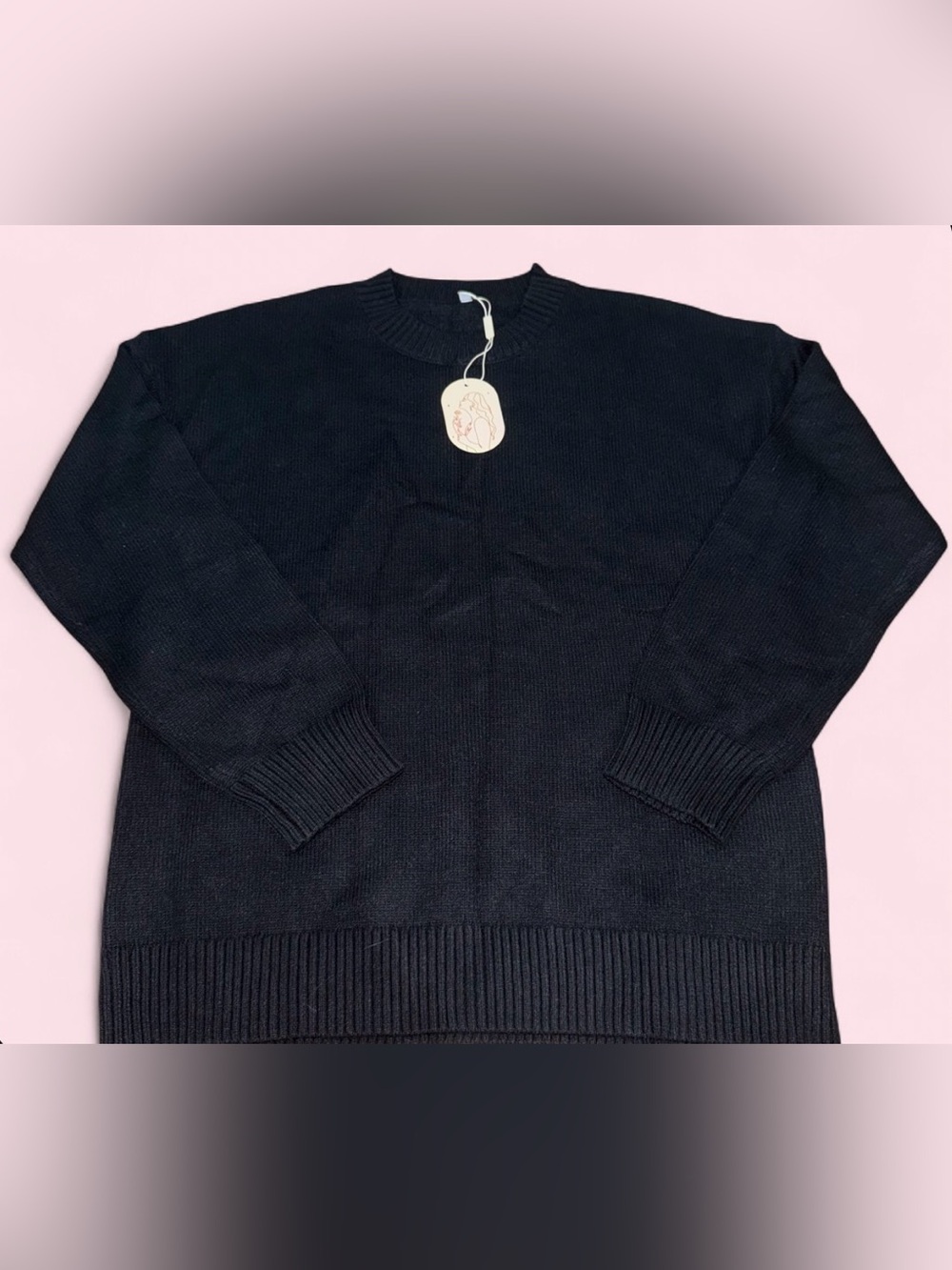 Women's Black Turtleneck Sweater - Unbranded Classic Knit